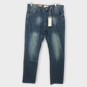 New With TAGS - Mens Smith & Mills Stretch Blue Jeans Size 34x32